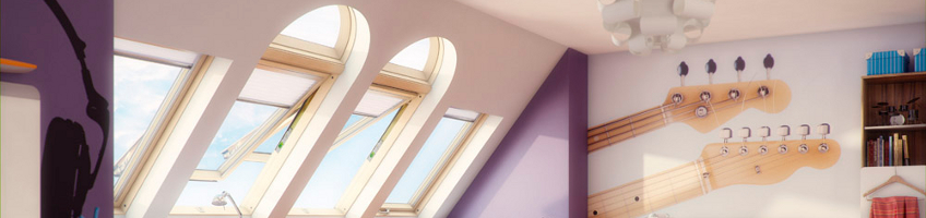 ventanas triangulares, ventanas en arco